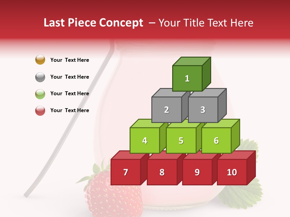 Studio Shot Cream Fruit PowerPoint Template