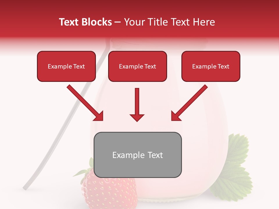 Studio Shot Cream Fruit PowerPoint Template