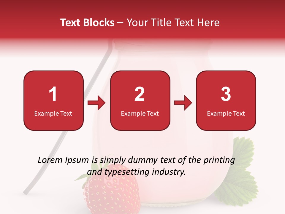Studio Shot Cream Fruit PowerPoint Template