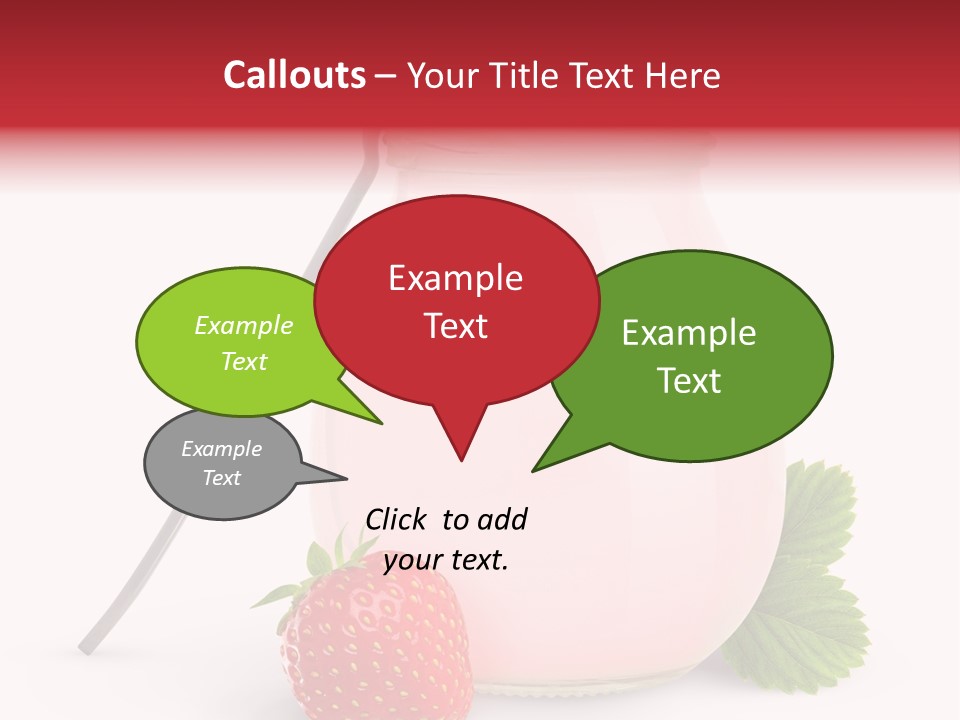 Studio Shot Cream Fruit PowerPoint Template