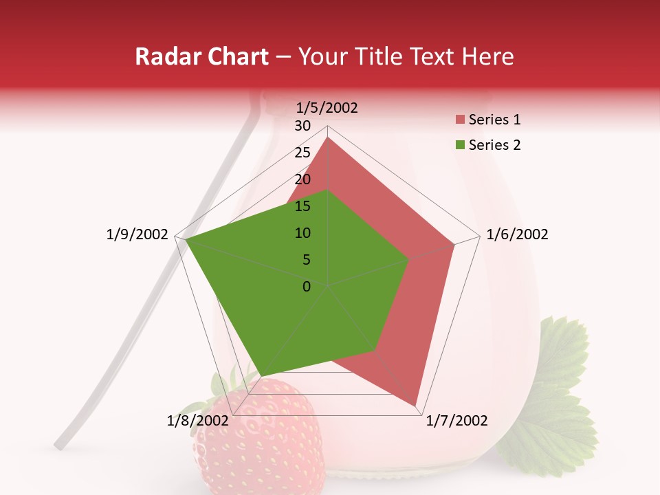 Studio Shot Cream Fruit PowerPoint Template