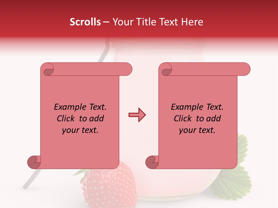 Studio Shot Cream Fruit PowerPoint Template
