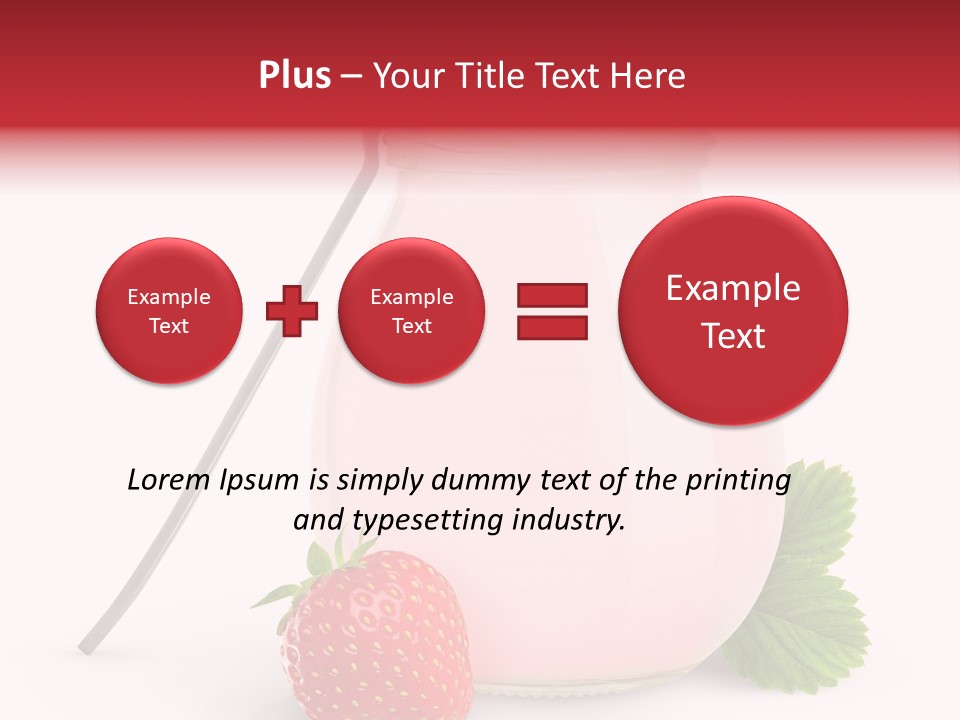 Studio Shot Cream Fruit PowerPoint Template