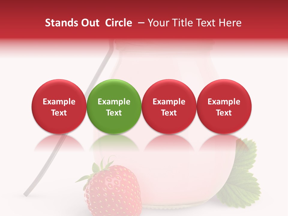 Studio Shot Cream Fruit PowerPoint Template