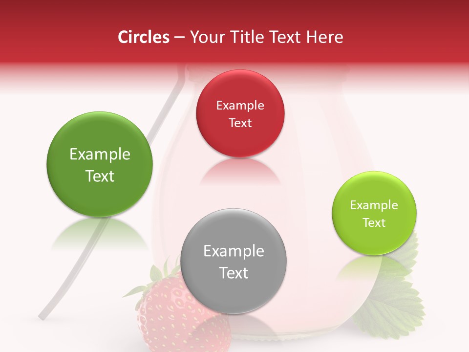 Studio Shot Cream Fruit PowerPoint Template