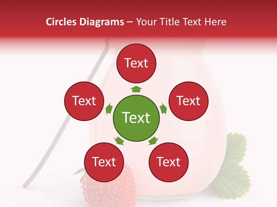 Studio Shot Cream Fruit PowerPoint Template