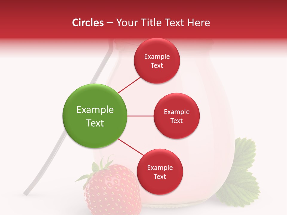 Studio Shot Cream Fruit PowerPoint Template