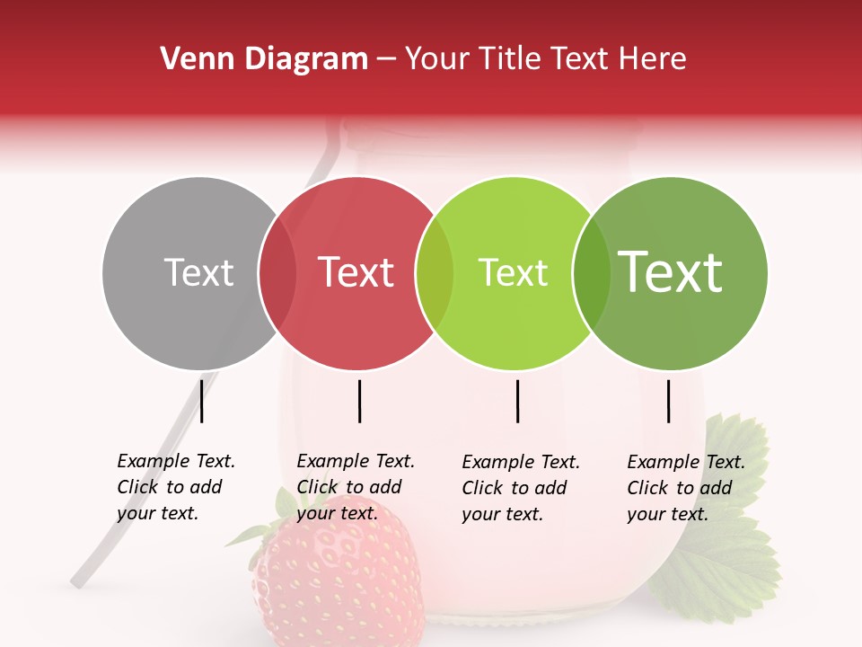 Studio Shot Cream Fruit PowerPoint Template