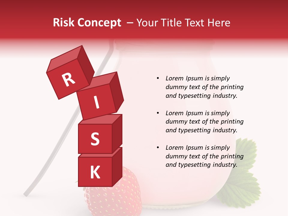 Studio Shot Cream Fruit PowerPoint Template