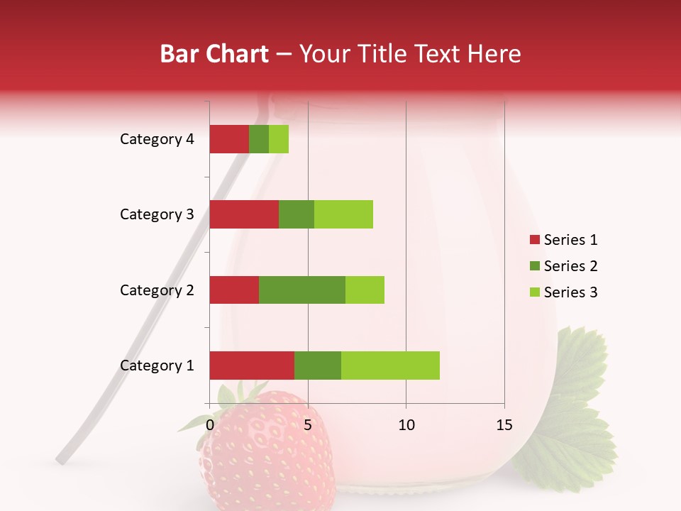 Studio Shot Cream Fruit PowerPoint Template