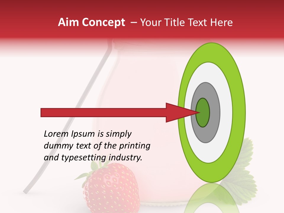 Studio Shot Cream Fruit PowerPoint Template