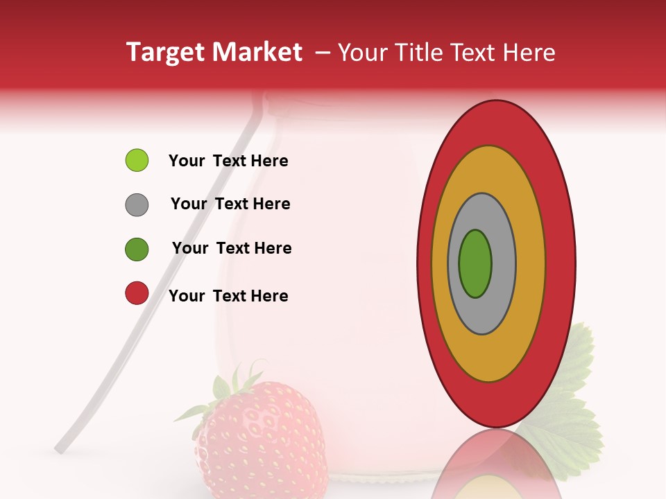 Studio Shot Cream Fruit PowerPoint Template