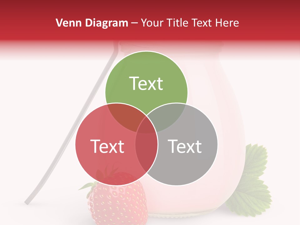 Studio Shot Cream Fruit PowerPoint Template