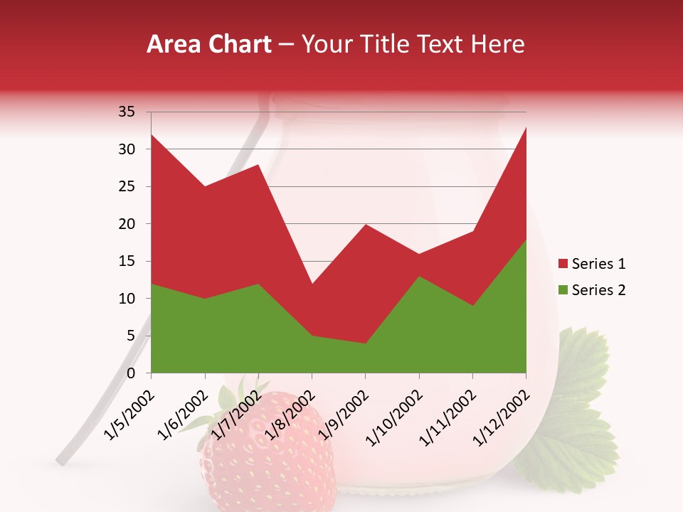 Studio Shot Cream Fruit PowerPoint Template