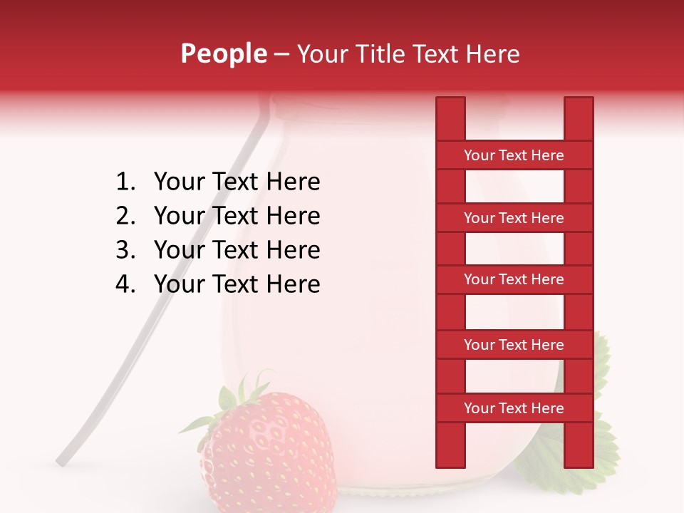 Studio Shot Cream Fruit PowerPoint Template