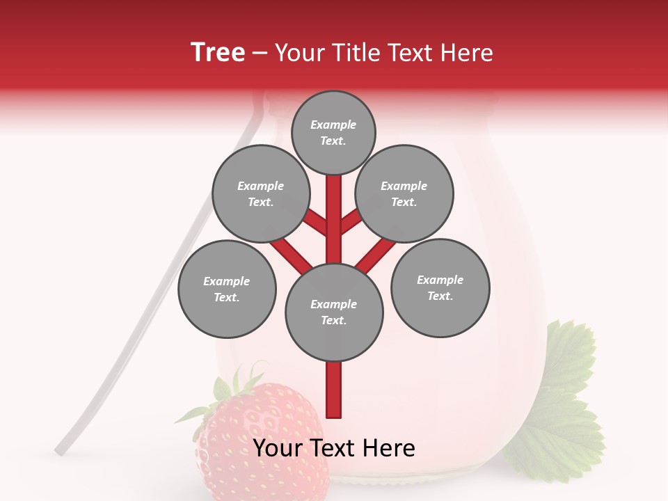 Studio Shot Cream Fruit PowerPoint Template