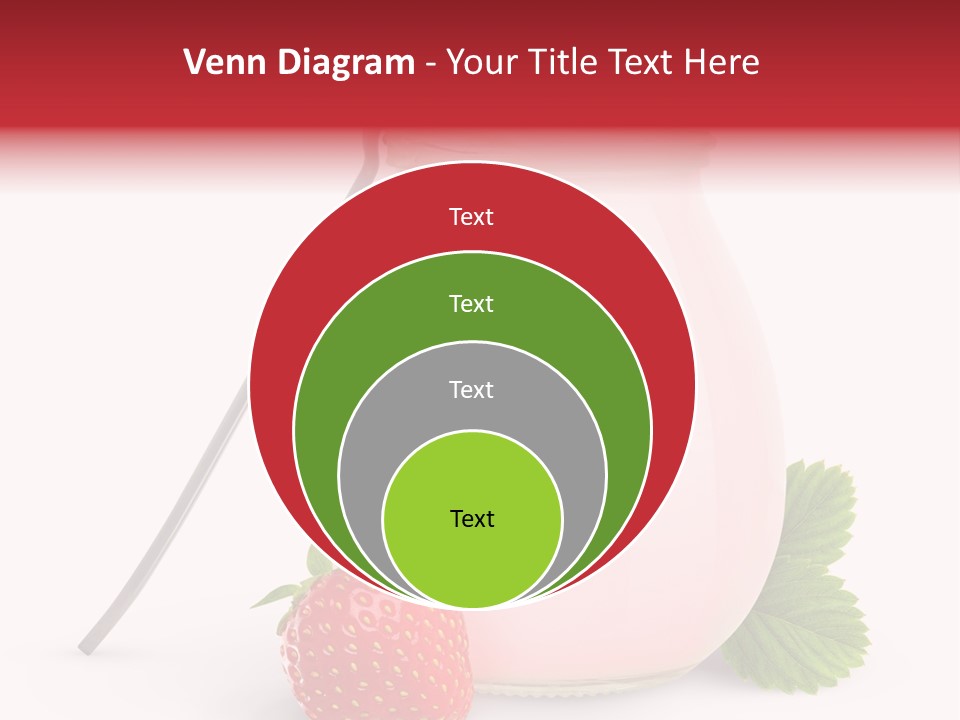 Studio Shot Cream Fruit PowerPoint Template