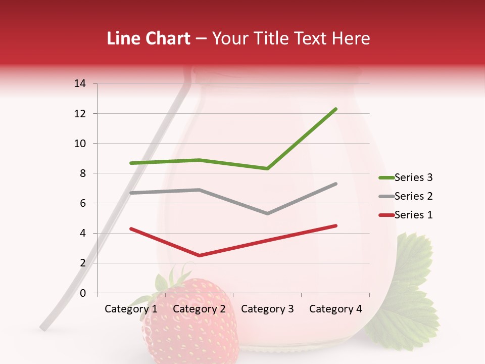 Studio Shot Cream Fruit PowerPoint Template