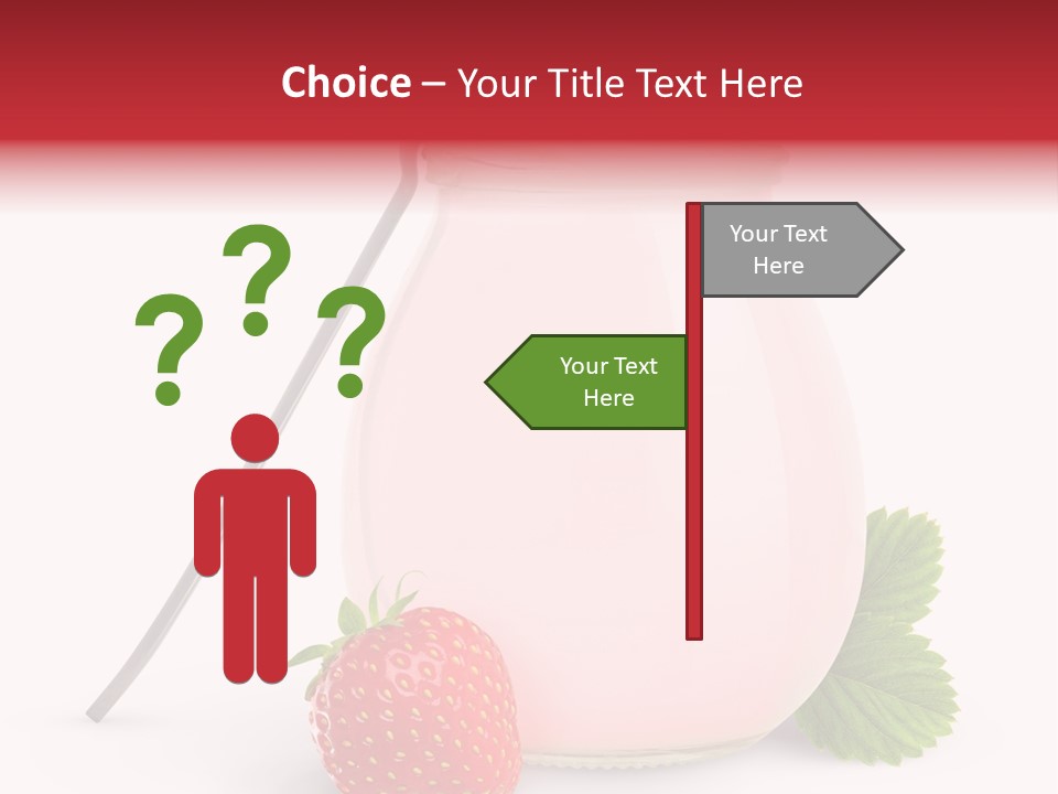 Studio Shot Cream Fruit PowerPoint Template