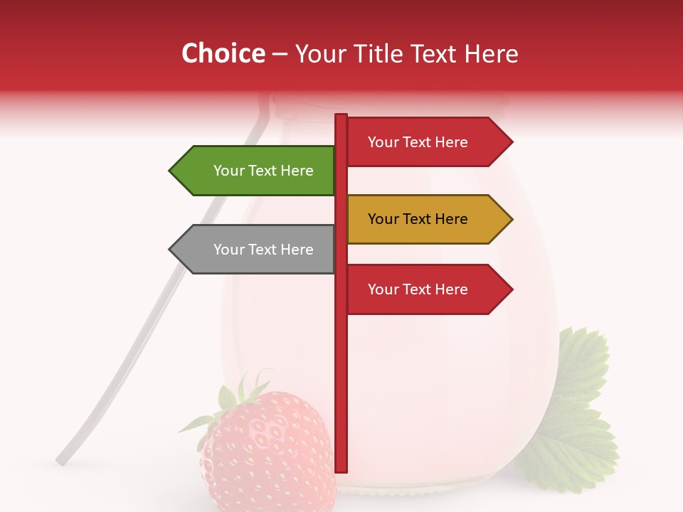 Studio Shot Cream Fruit PowerPoint Template