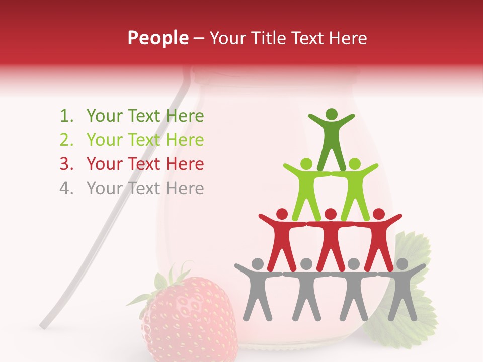 Studio Shot Cream Fruit PowerPoint Template