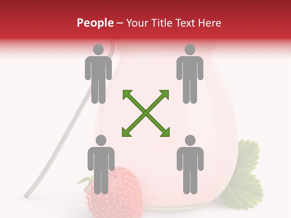 Studio Shot Cream Fruit PowerPoint Template