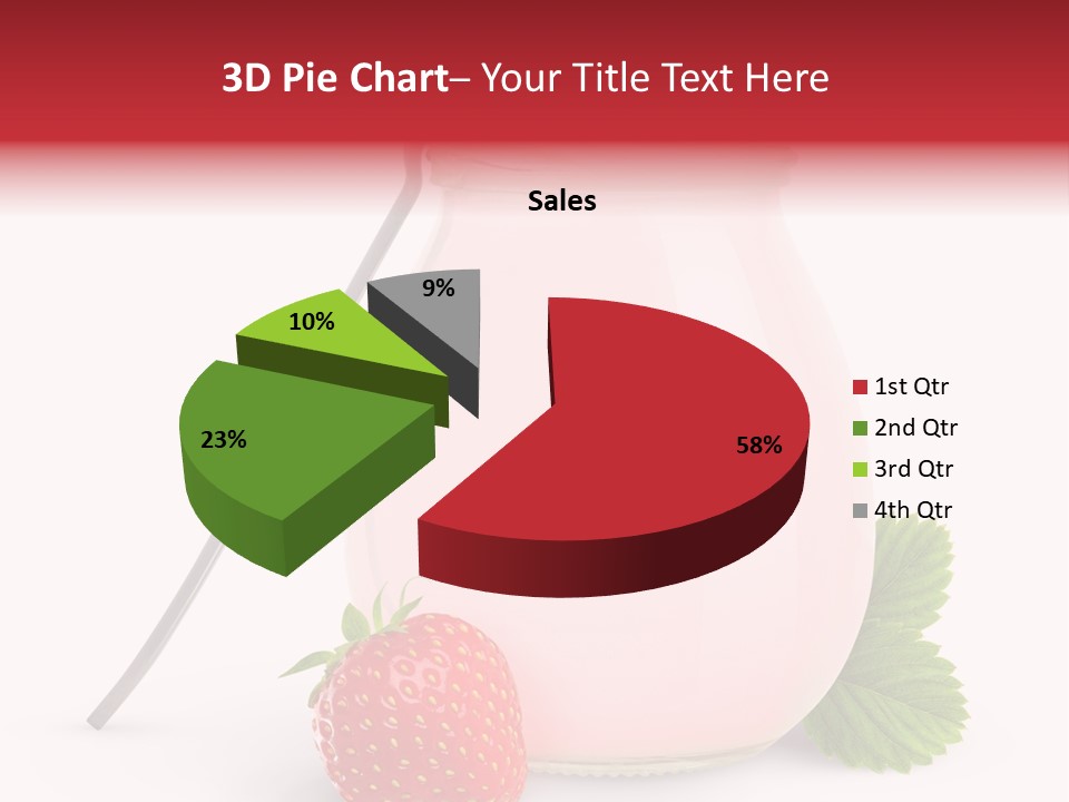 Studio Shot Cream Fruit PowerPoint Template
