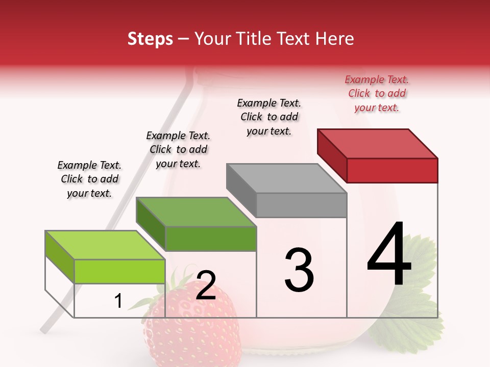 Studio Shot Cream Fruit PowerPoint Template
