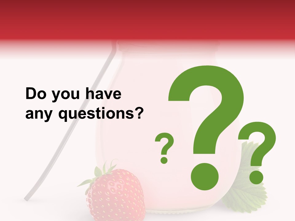 Studio Shot Cream Fruit PowerPoint Template