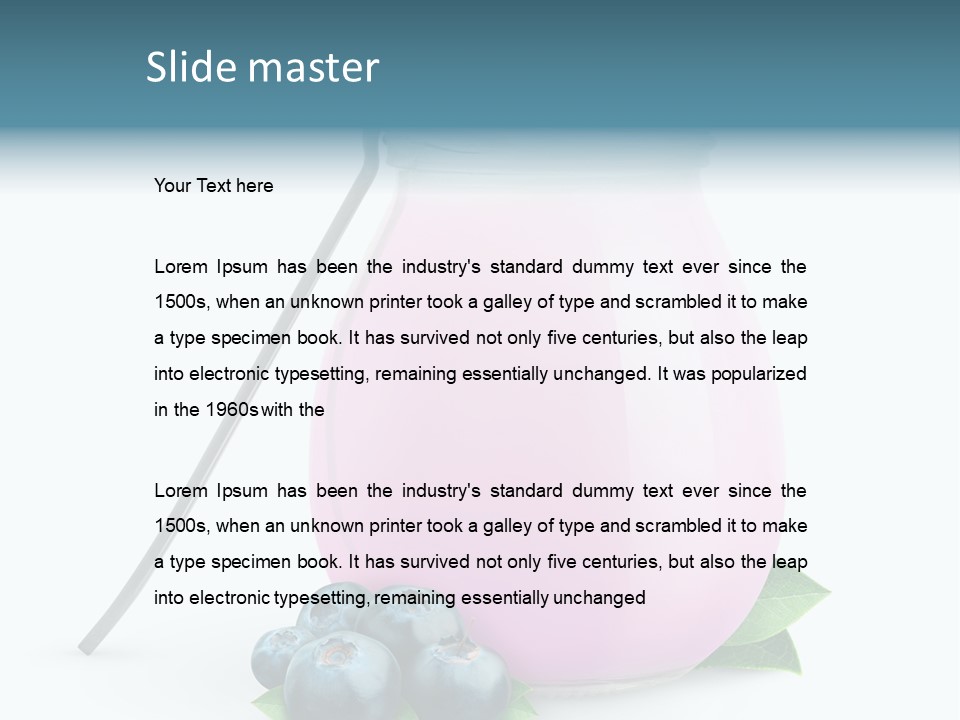 Cream Fruit Healthy PowerPoint Template