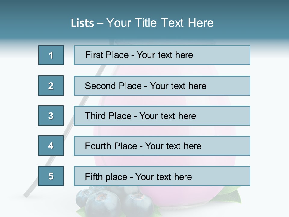 Cream Fruit Healthy PowerPoint Template