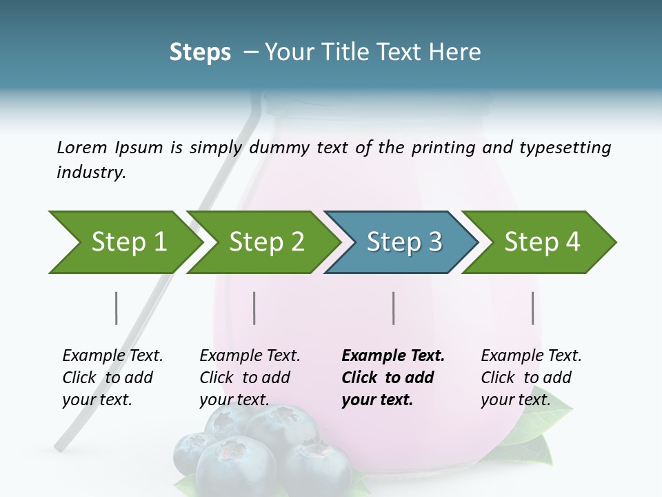 Cream Fruit Healthy PowerPoint Template