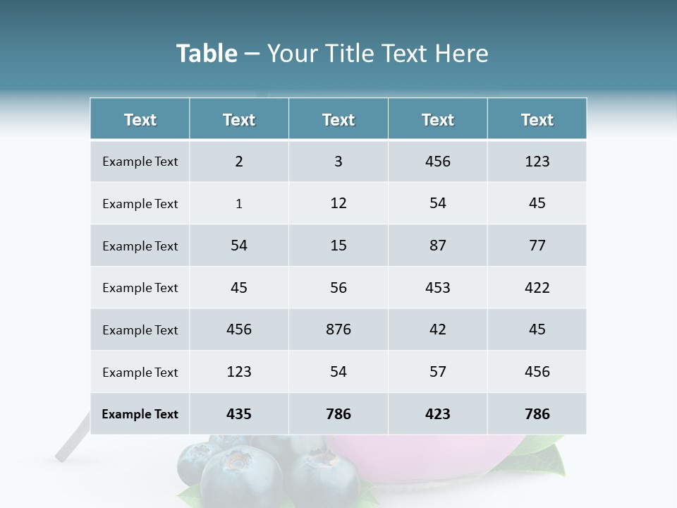 Cream Fruit Healthy PowerPoint Template