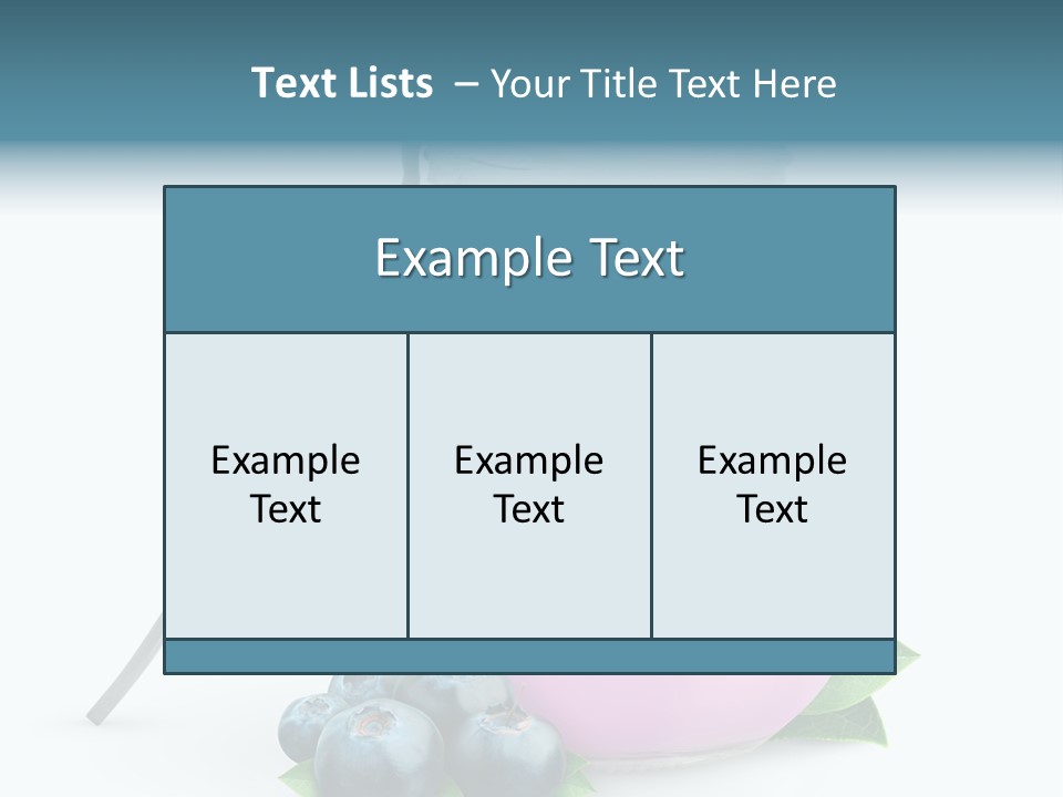 Cream Fruit Healthy PowerPoint Template