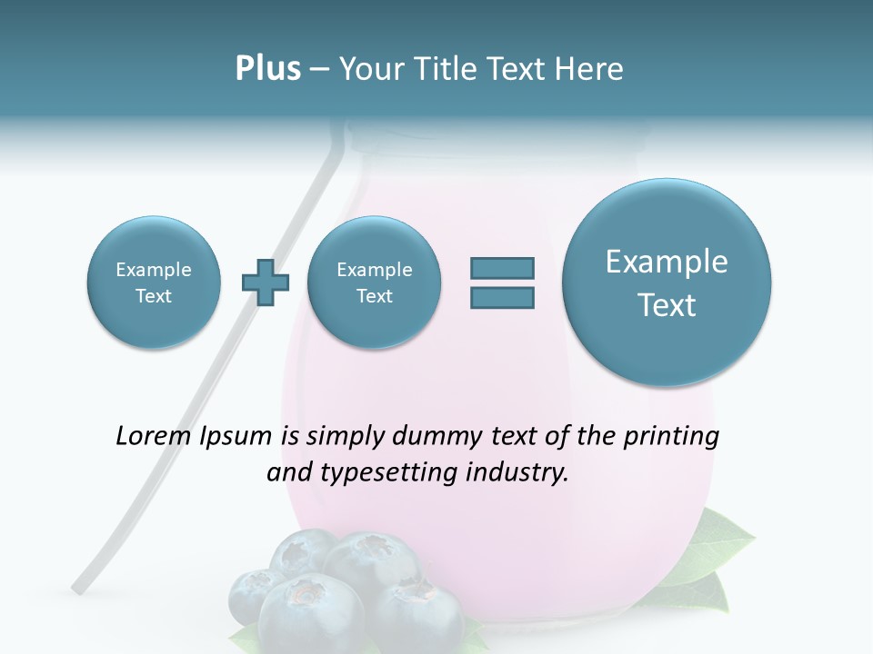 Cream Fruit Healthy PowerPoint Template