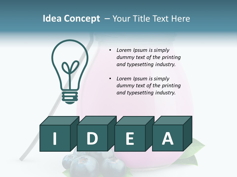 Cream Fruit Healthy PowerPoint Template