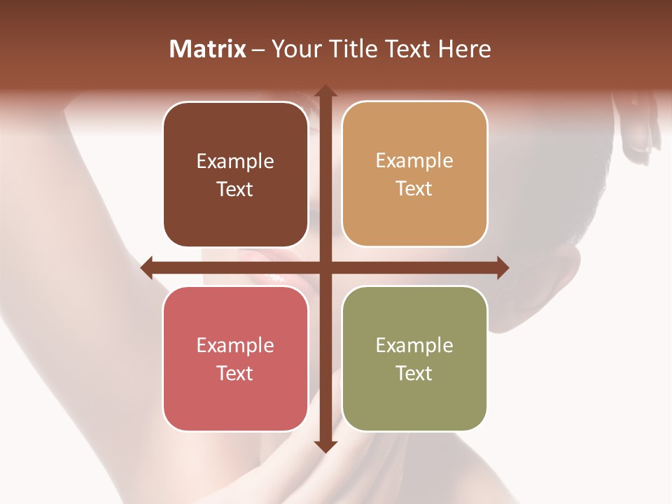 Make Up Attractive Portrait PowerPoint Template