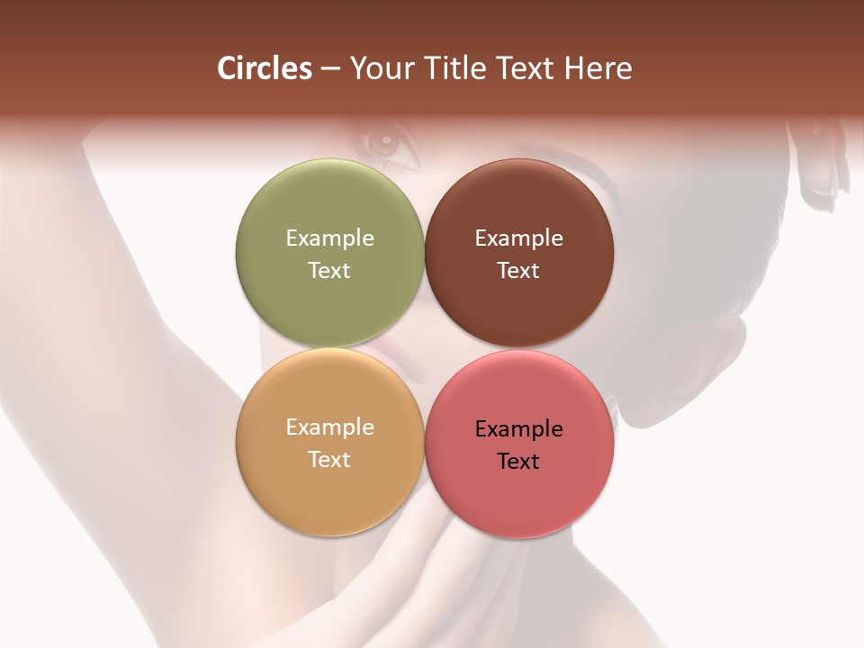 Make Up Attractive Portrait PowerPoint Template