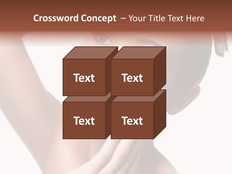 Make Up Attractive Portrait PowerPoint Template