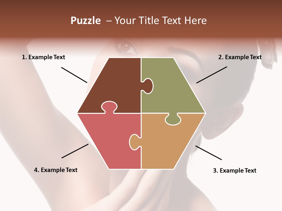 Make Up Attractive Portrait PowerPoint Template