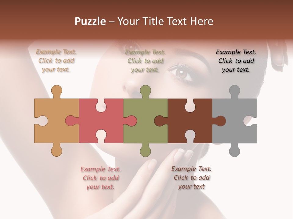 Make Up Attractive Portrait PowerPoint Template