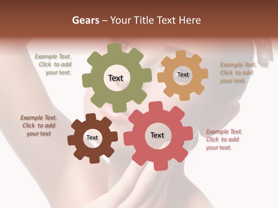 Make Up Attractive Portrait PowerPoint Template