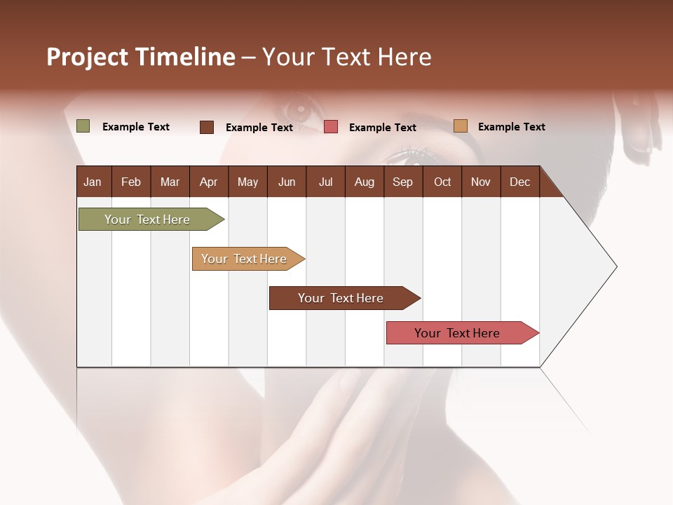 Make Up Attractive Portrait PowerPoint Template