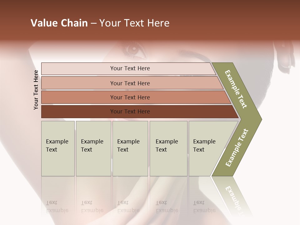 Make Up Attractive Portrait PowerPoint Template