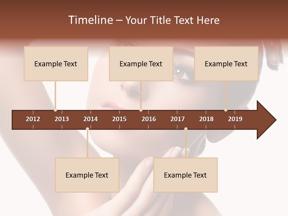 Make Up Attractive Portrait PowerPoint Template