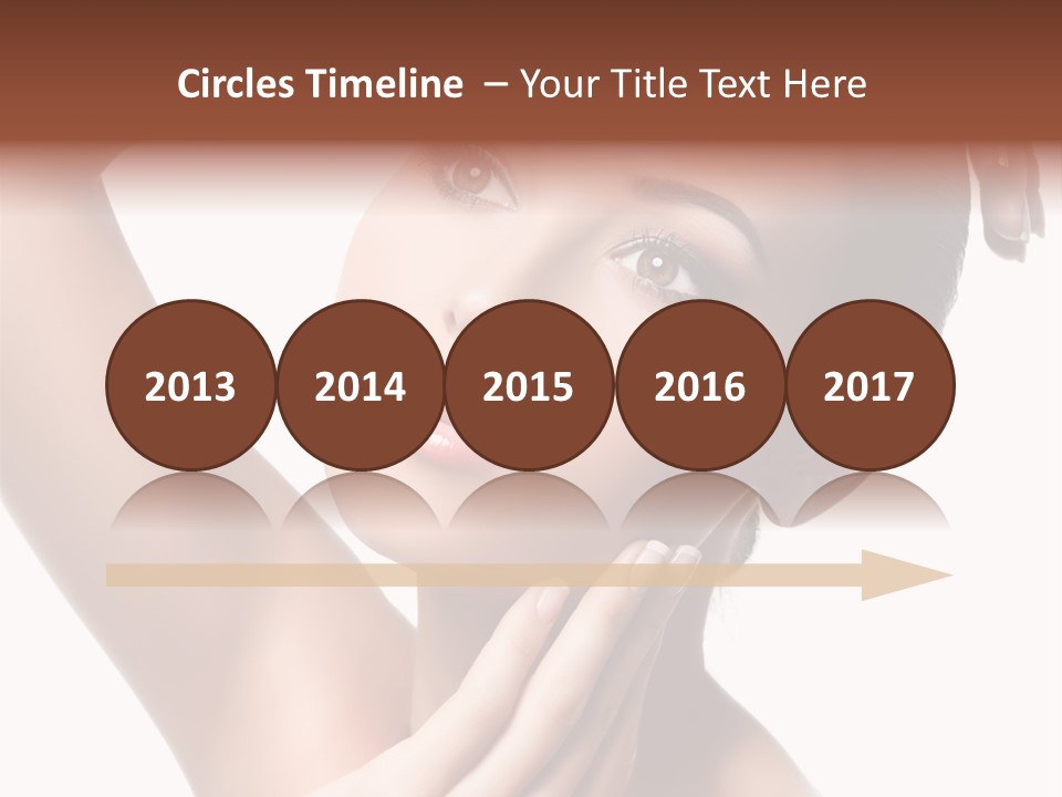 Make Up Attractive Portrait PowerPoint Template