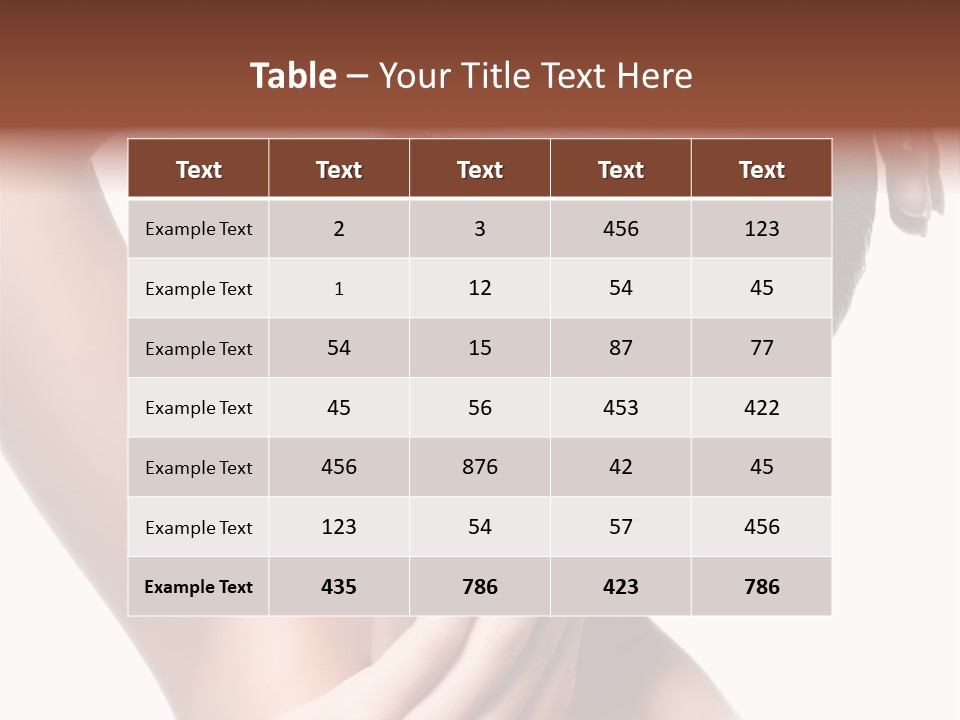 Make Up Attractive Portrait PowerPoint Template