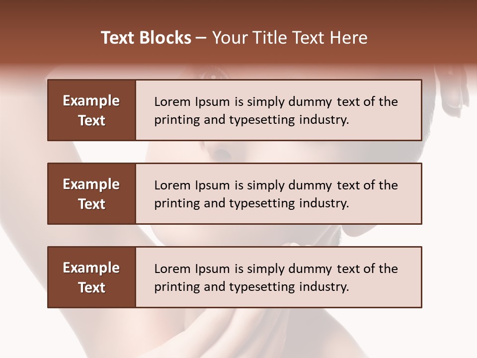 Make Up Attractive Portrait PowerPoint Template