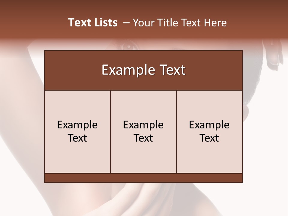 Make Up Attractive Portrait PowerPoint Template