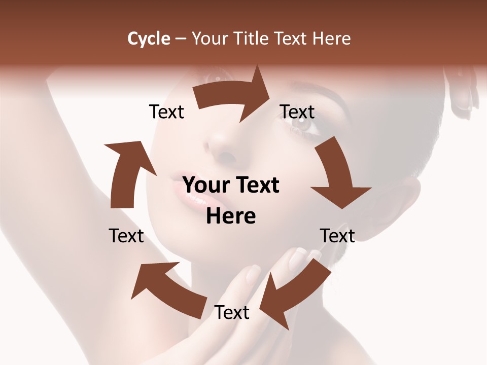 Make Up Attractive Portrait PowerPoint Template